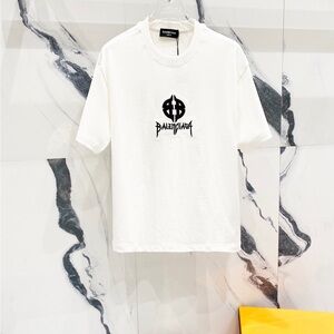 Balenciaga White Graphic T-Shirt